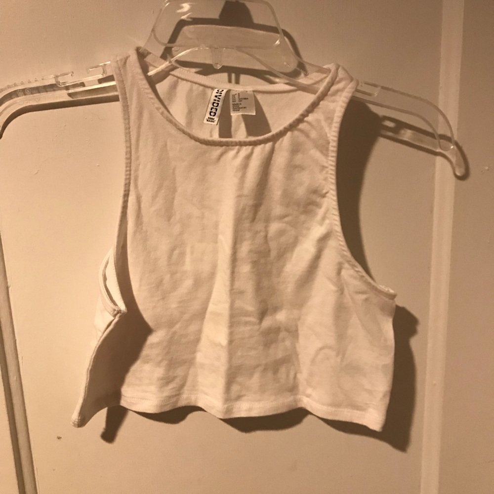 H&M white crop